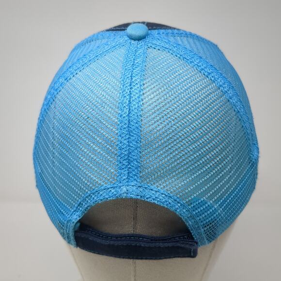 Idaho Gun Tree Trucker Hat Blue One Size Adjustable Embroidered Mesh Back - Picture 6 of 9